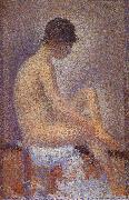 Georges Seurat Flank Stance oil painting